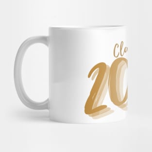 Class Of 2024. Simple Typography 2024 Design for Class Of/ Graduation Design. Gold Script Mug